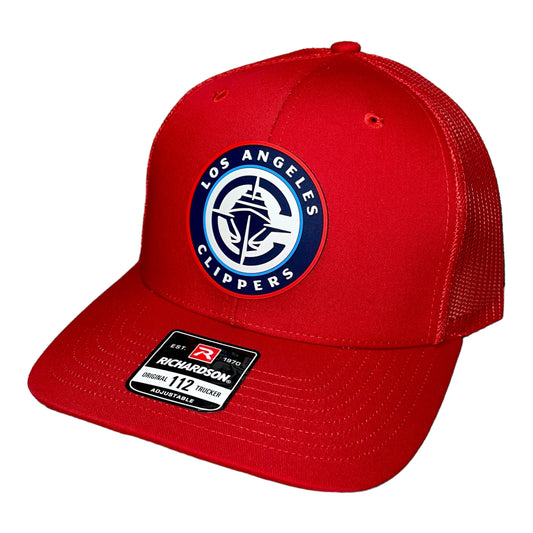 LA Clippers 3D Snapback Trucker Hat- Red