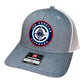 LA Clippers 3D Snapback Trucker Hat- Heather Grey/ White