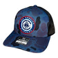 LA Clippers 3D Snapback Trucker Hat- Admiral Duck Camo/ Black