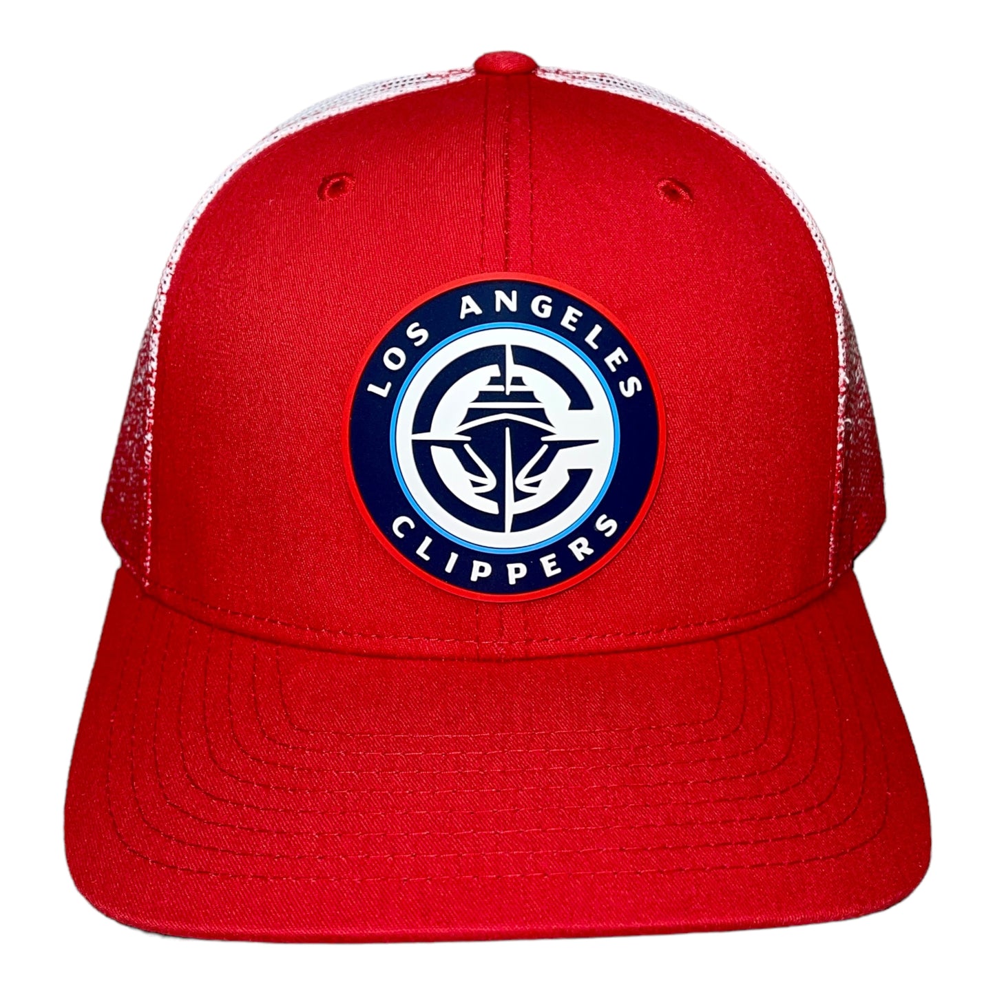 LA Clippers 3D Snapback Trucker Rope Hat- Red Fade