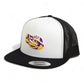 LSU Tiger Eye 3D YP Snapback Flat Bill Trucker Hat- White/ Black