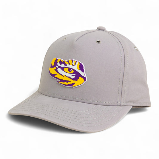 LSU Tiger Eye 3D Snapback Canvas Hat- Grey