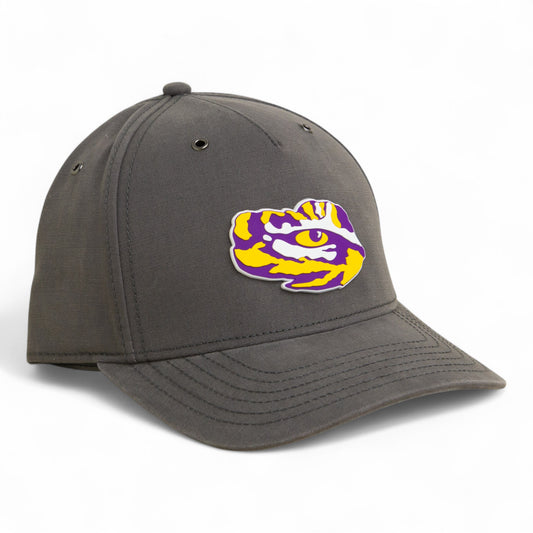 LSU Tiger Eye 3D Snapback Canvas Hat- Charcoal