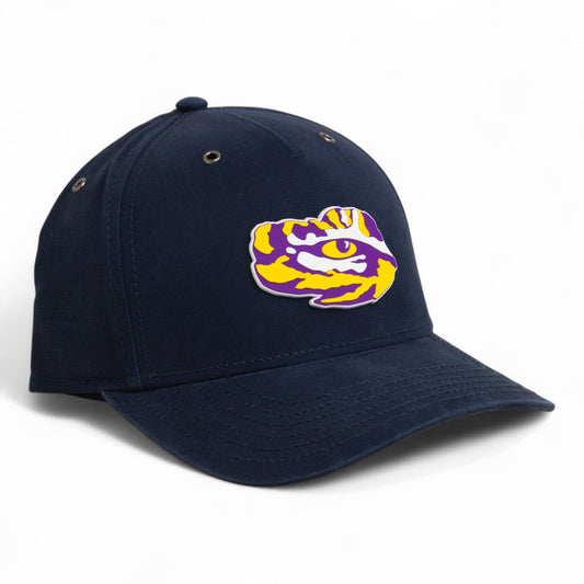 LSU Tiger Eye 3D Snapback Canvas Hat- Navy