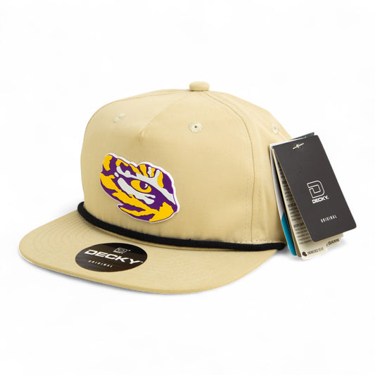 LSU Tiger Eye 3D Classic Rope Hat- Birch/ Black