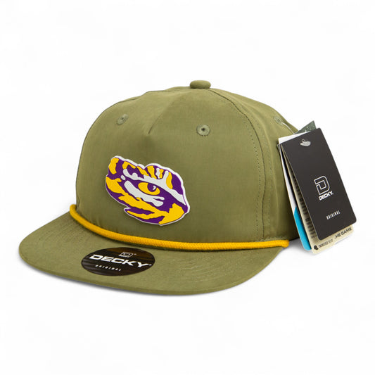 LSU Tiger Eye 3D Classic Rope Hat- Loden/ Amber