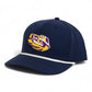 LSU Tiger Eye 3D Five Panel Classic Rope Hat- Navy/ White