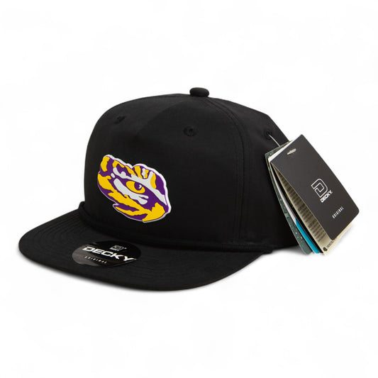 LSU Tiger Eye 3D Classic Rope Hat- Black
