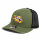 LSU Tiger Eye 3D Snapback Trucker Hat- Loden/ Black