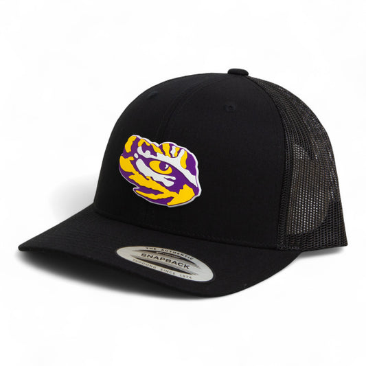 LSU Tiger Eye 3D YP Snapback Trucker Hat- Black
