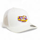 LSU Tiger Eye 3D YP Snapback Trucker Hat- White