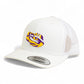 LSU Tiger Eye 3D YP Snapback Trucker Hat- White