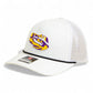 LSU Tiger Eye 3D Snapback Trucker Rope Hat- White/ Black