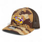 LSU Tiger Eye 3D Snapback Trucker Hat- Desert Camo/ Brown