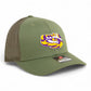 LSU Tiger Eye 3D Snapback Trucker Hat- Loden
