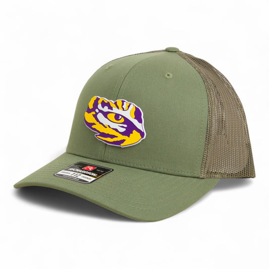 LSU Tiger Eye 3D Snapback Trucker Hat- Loden
