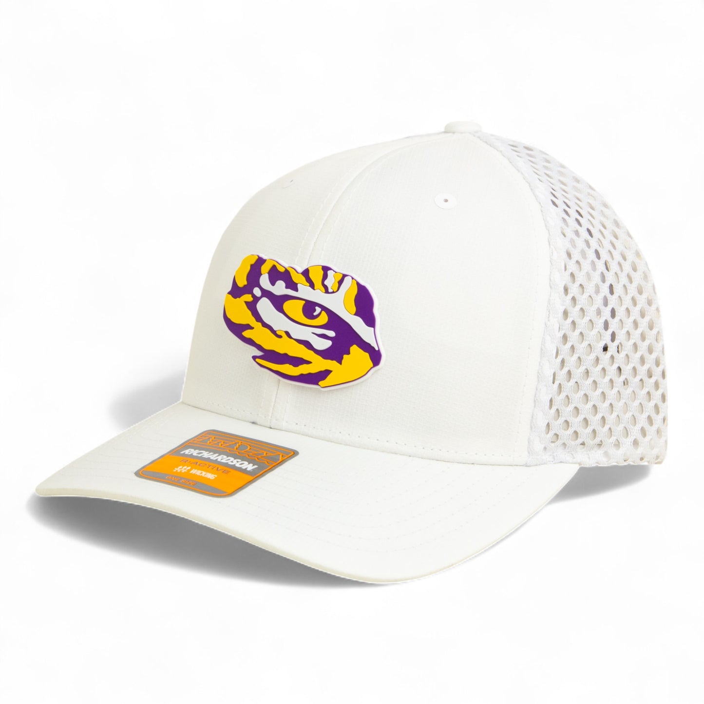 LSU Tiger Eye 3D Snapback Tilikum Trucker Hat- White