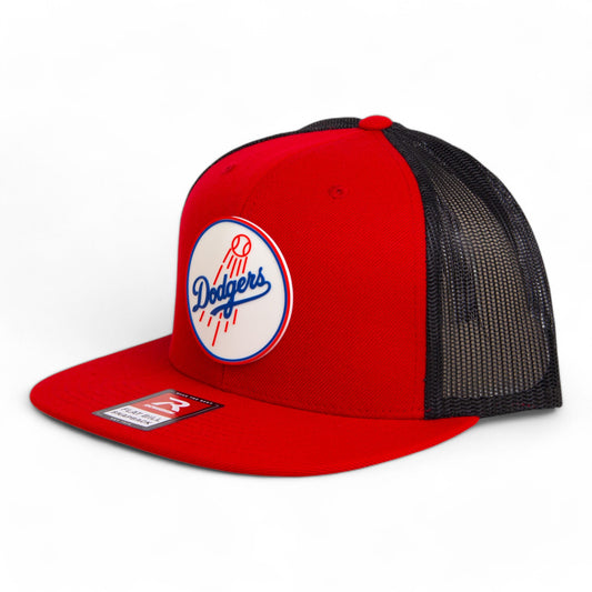 Los Angeles Dodgers 2024 World Series 3D Wool Blend Flat Bill Hat- Red/ Black