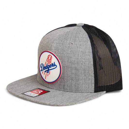 Los Angeles Dodgers 2024 World Series 3D Wool Blend Flat Bill Hat- Heather Grey/ Black