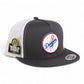 Los Angeles Dodgers 2024 World Series 3D YP Snapback Flat Bill Trucker Hat- Charcoal/ White