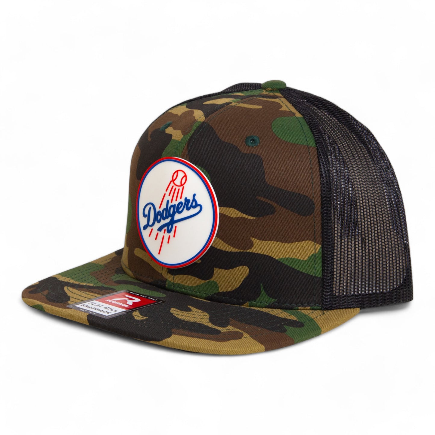 Los Angeles Dodgers 2024 World Series 3D Wool Blend Flat Bill Hat- Army Camo/ Black