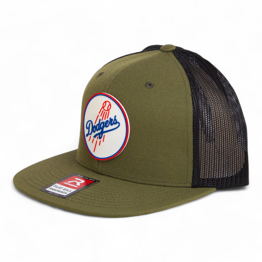 Los Angeles Dodgers 2024 World Series 3D Wool Blend Flat Bill Hat- Loden/ Black