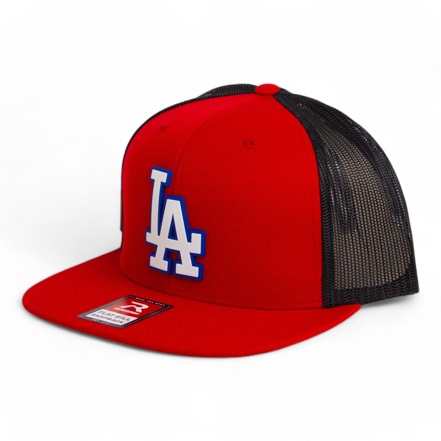 LA Dodgers 2024 World Series 3D Wool Blend Flat Bill Hat White- Red/ Black