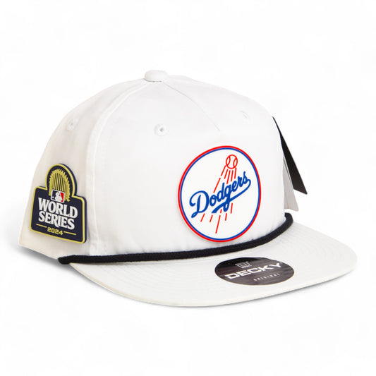 Los Angeles Dodgers 2024 World Series 3D Classic Rope Hat- White/ Black