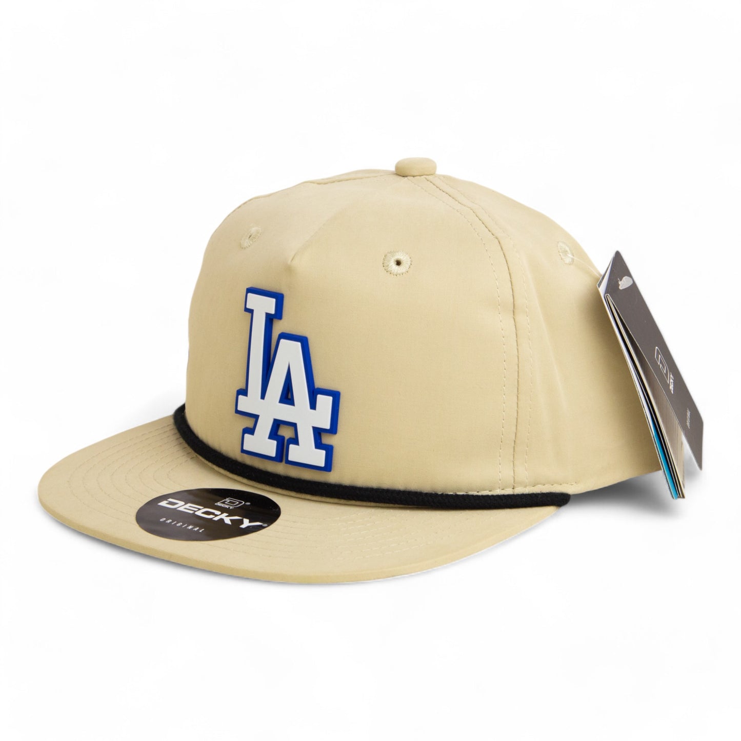 LA Dodgers 2024 World Series 3D Classic Rope Hat White- Birch/ Black