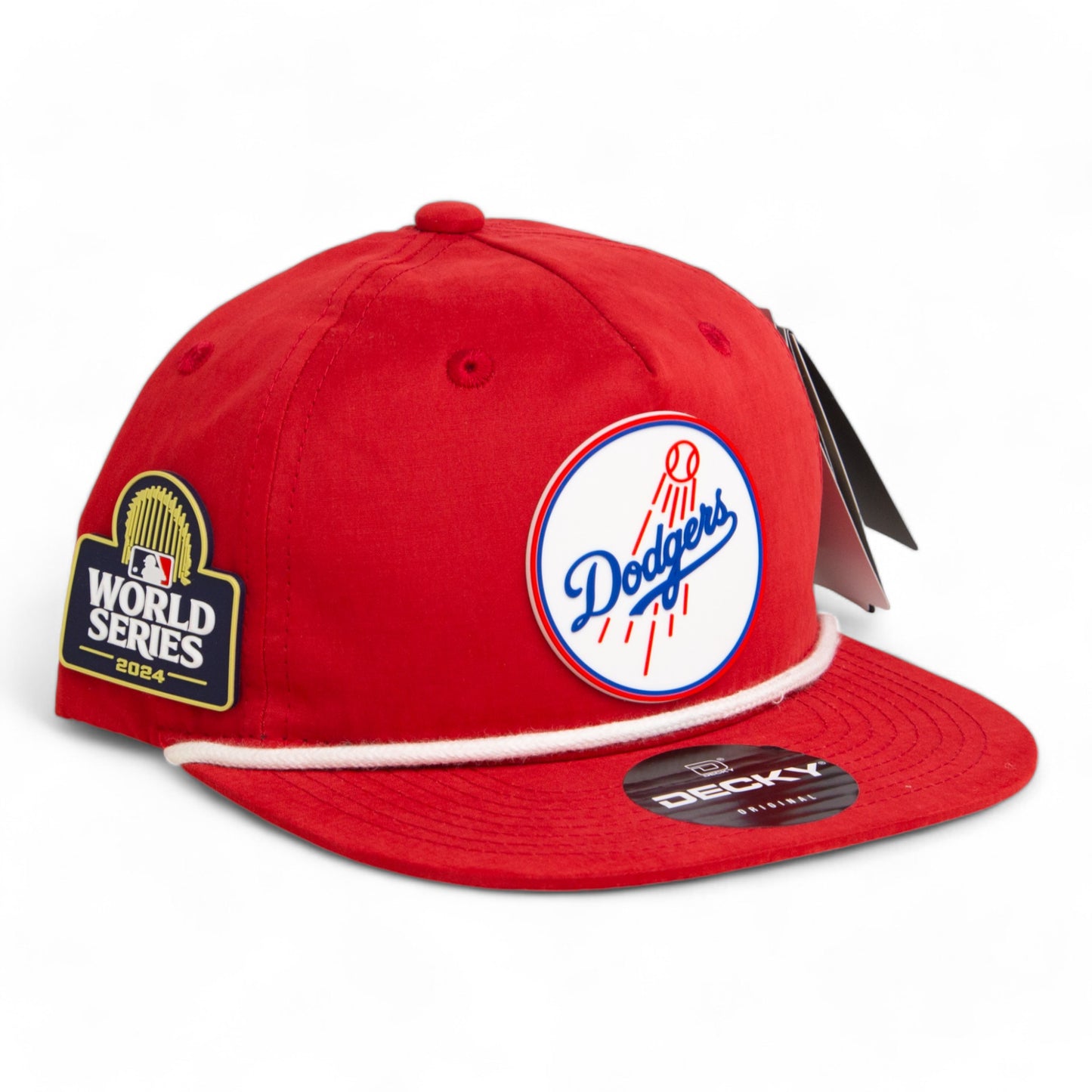 Los Angeles Dodgers 2024 World Series 3D Classic Rope Hat- Red/ White