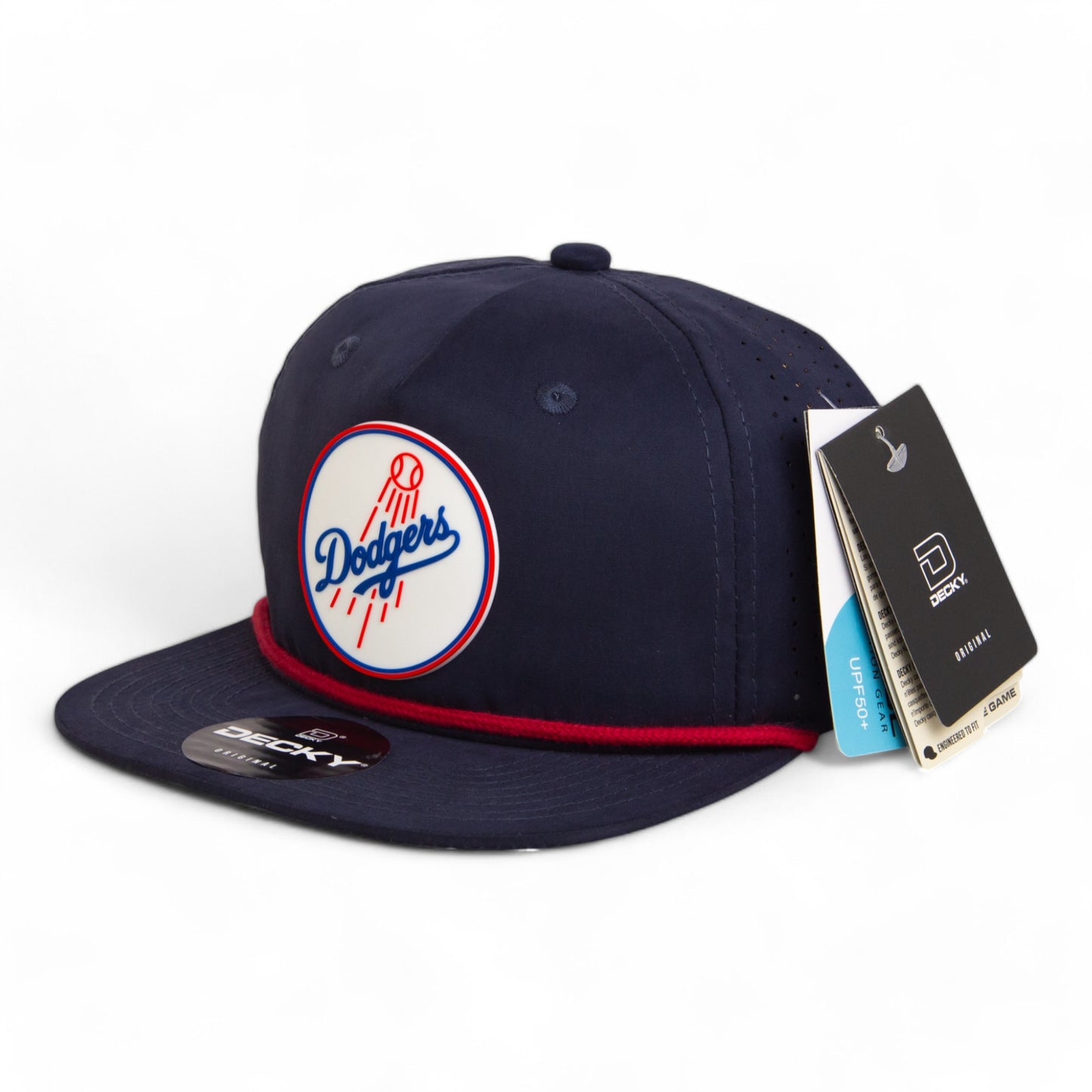 Los Angeles Dodgers 2024 World Series 3D Perforated Rope Hat- Navy/ Red