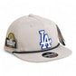 LA Dodgers 2024 World Series 3D Perforated Rope Hat White- Grey/ Charcoal