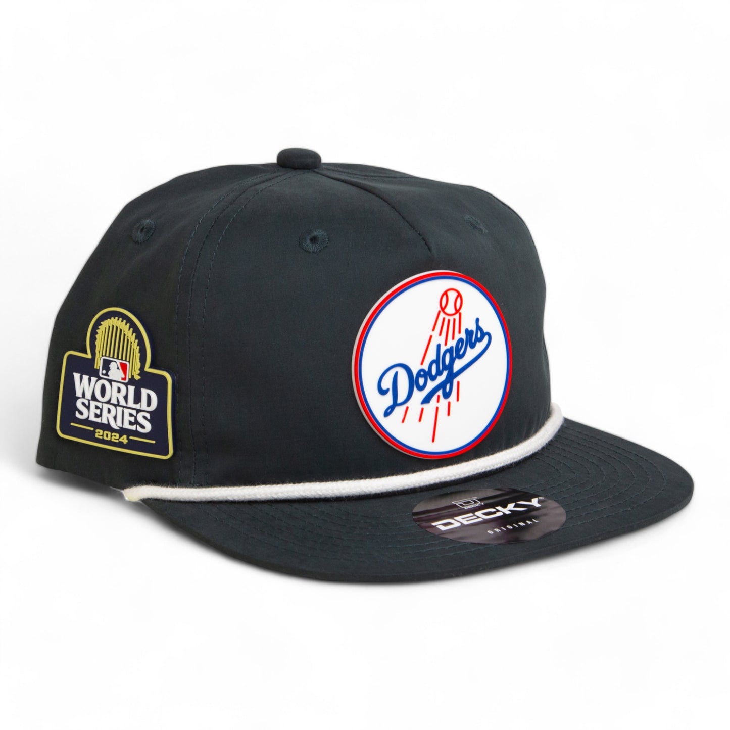 Los Angeles Dodgers 2024 World Series 3D Classic Rope Hat- Charcoal/ White