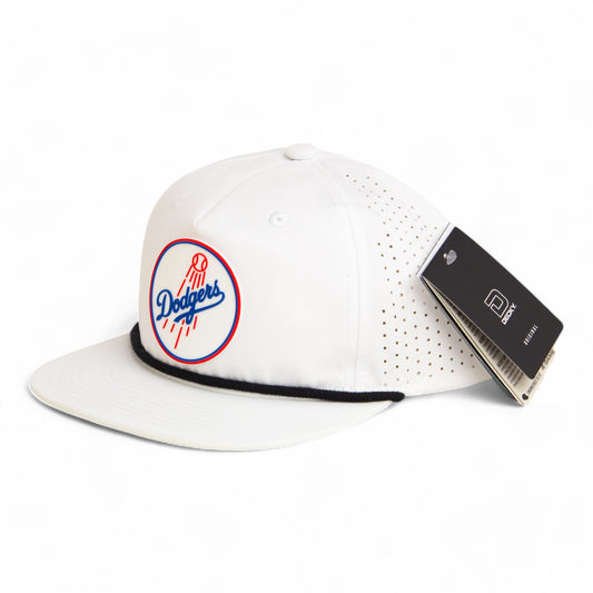 Los Angeles Dodgers 2024 World Series 3D Perforated Rope Hat- White/ Black