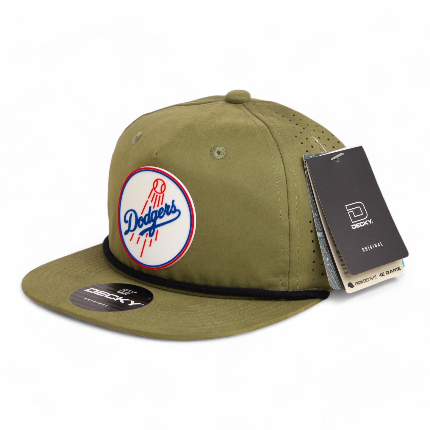 Los Angeles Dodgers 2024 World Series 3D Perforated Rope Hat- Loden/ Black