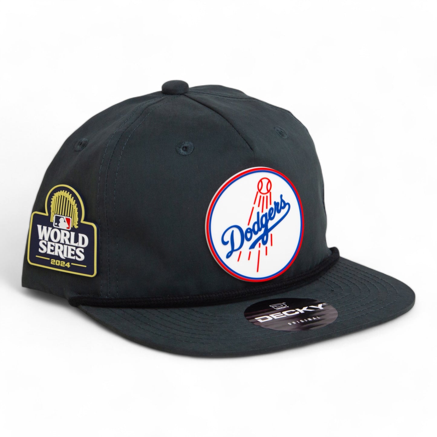 Los Angeles Dodgers 2024 World Series 3D Classic Rope Hat- Charcoal/ Black