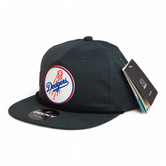 Los Angeles Dodgers 2024 World Series 3D Classic Rope Hat- Charcoal/ Black