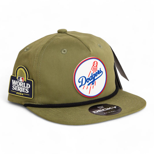 Los Angeles Dodgers 2024 World Series 3D Classic Rope Hat- Loden/ Black