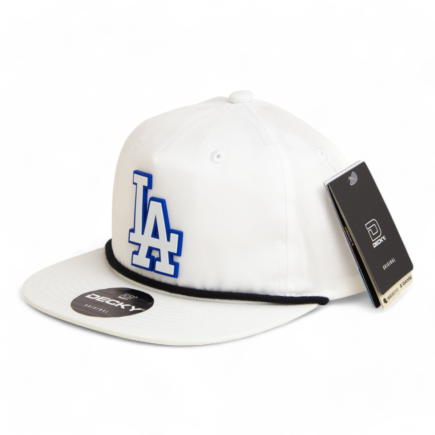 LA Dodgers 2024 World Series 3D Classic Rope Hat White- White/ Black