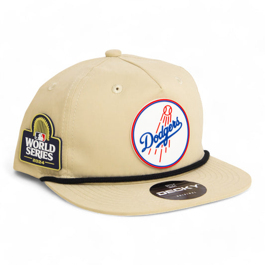 Los Angeles Dodgers 2024 World Series 3D Classic Rope Hat- Birch/ Black