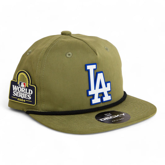 LA Dodgers 2024 World Series 3D Classic Rope Hat White- Loden/ Black