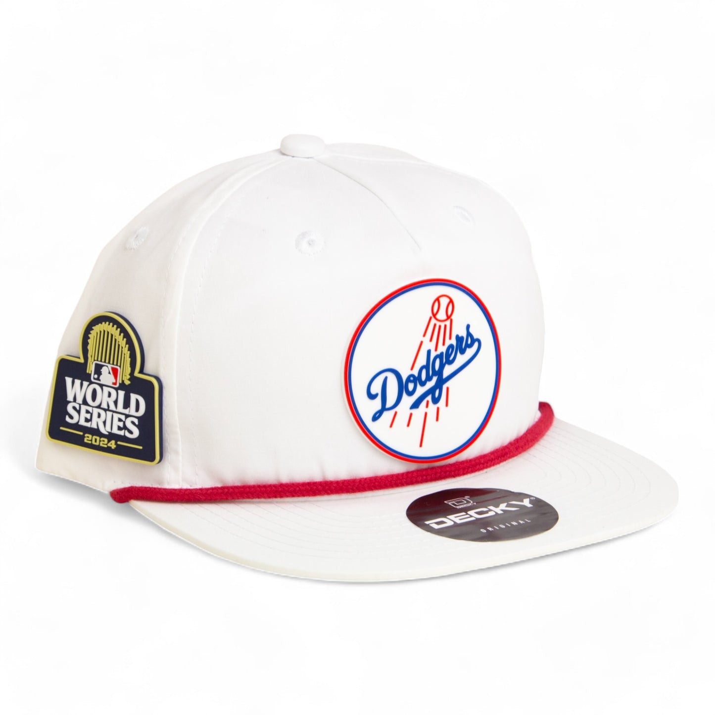 Los Angeles Dodgers 2024 World Series 3D Classic Rope Hat- White/ Red