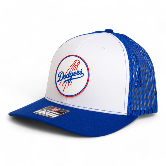 Los Angeles Dodgers 2024 World Series Snapback Trucker Hat- White/ Royal