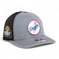 Los Angeles Dodgers 2024 World Series Snapback Trucker Hat- Heather Grey/ Black
