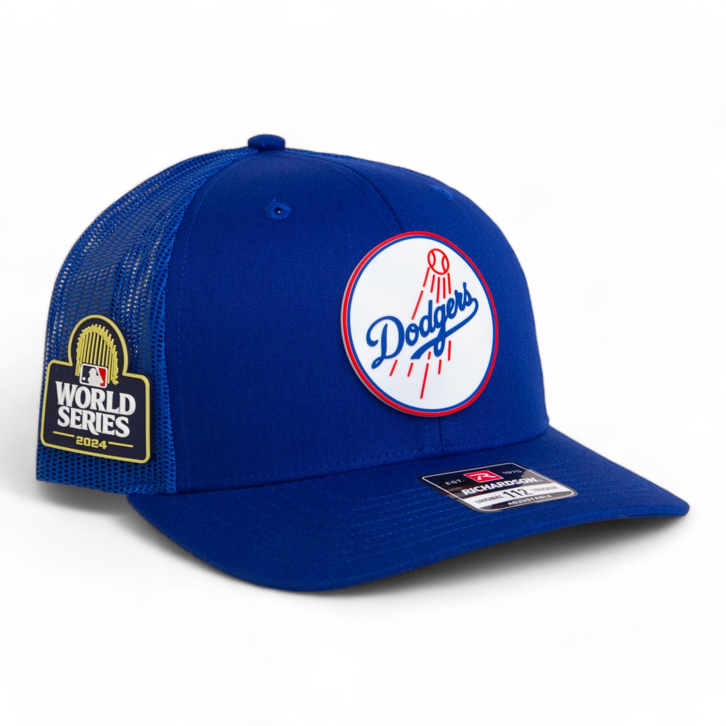 Los Angeles Dodgers 2024 World Series Snapback Trucker Hat- Royal