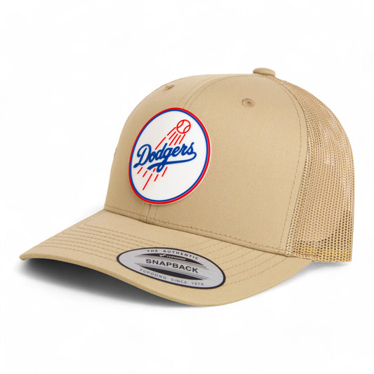 Los Angeles Dodgers 2024 World Series 3D YP Snapback Trucker Hat- Tan