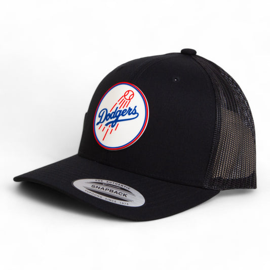 Los Angeles Dodgers 2024 World Series 3D YP Snapback Trucker Hat- Black