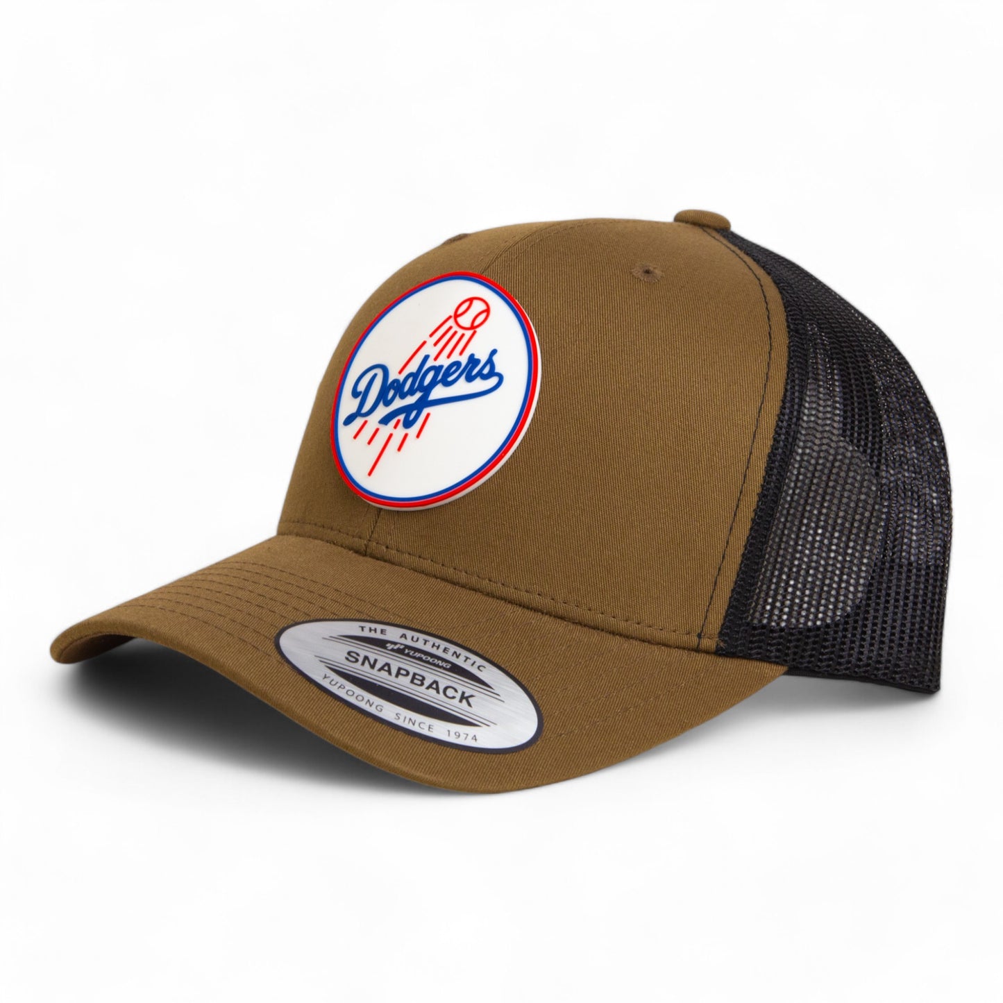 Los Angeles Dodgers 2024 World Series 3D YP Snapback Trucker Hat- Coyote/ Black