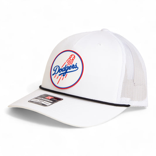 Los Angeles Dodgers 2024 World Series Snapback Trucker Rope Hat- White