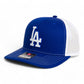 LA Dodgers 2024 World Series Snapback Trucker Hat White- Royal/ White